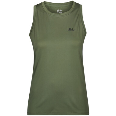 Camiseta de tirantes DHB AERON RUN Mujer Verde 0